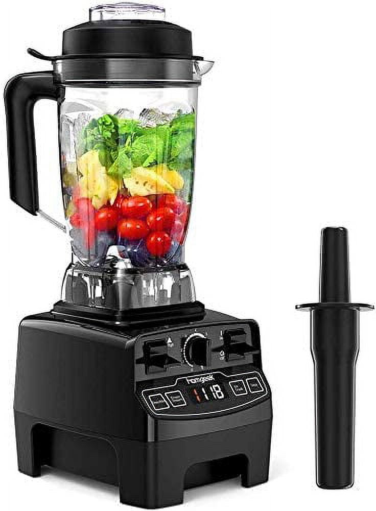 Professional Use Black Heavy-Duty 2 L Blender Manual Rotary Electric  Blenders Countertop Soup Smoothie Shake Mixer Fruit Juicer 6 Stainless  Steel Blades Blend Grind 64 Oz 2000 Watt 5 Core JB 2000M 