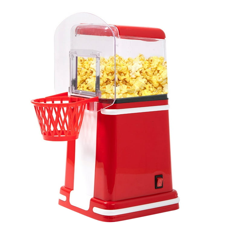 Asixx Electric Popcorn Maker, 1200W Mini Electric Popcorn Maker Hot Air  Popcorn Maker Home Use Automatic Popcorn Machine 220V EU Plug, Red
