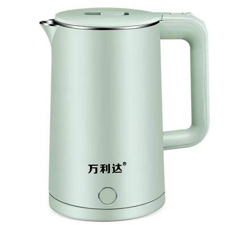 COOKTRON 1.7L Quiet Electric Kettle, Double Wall Hot Water Boiler BPA-Free  Cool Touch Tea Kettle, Cordless with Auto Shut-Off & Boil Dry Protection