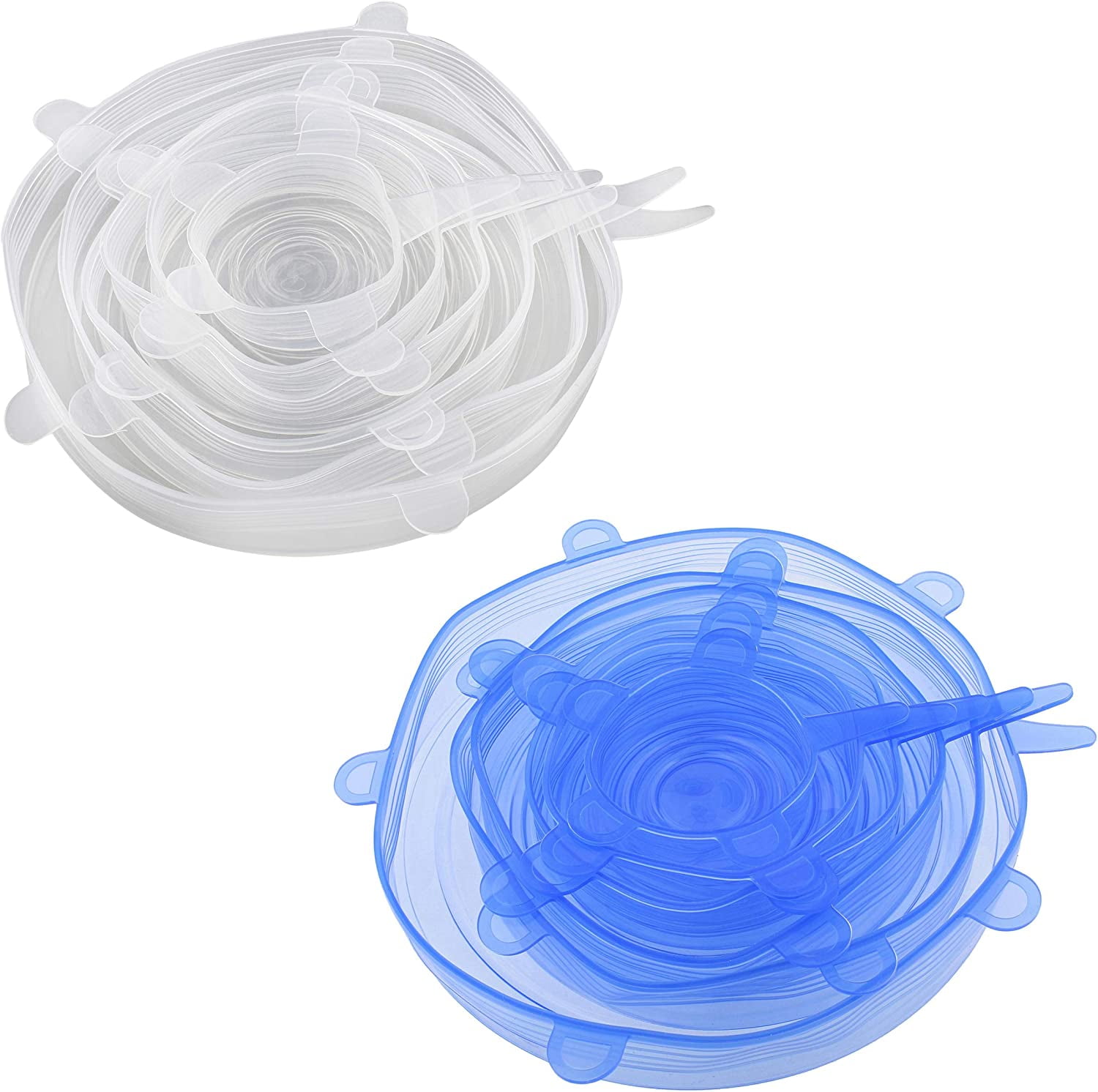8pc set 2.6 & 3.7 BPA Free, Food Safe, Reusable Silicone Stretch Lids,  Jars & Small Fruits Covers