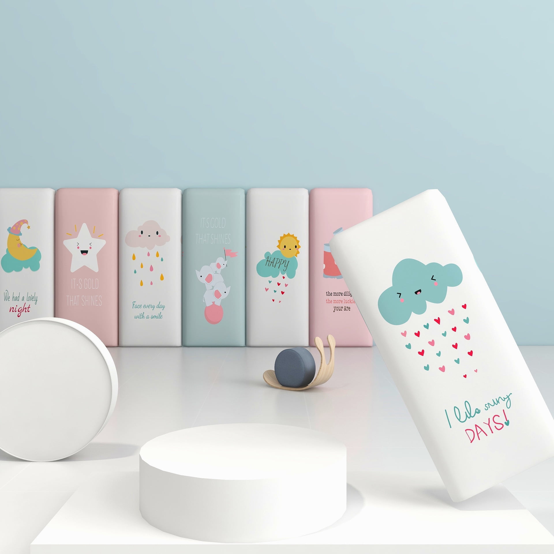 Homgreen 45D AntiCollision Wall Padding for Kids, Removable Leather