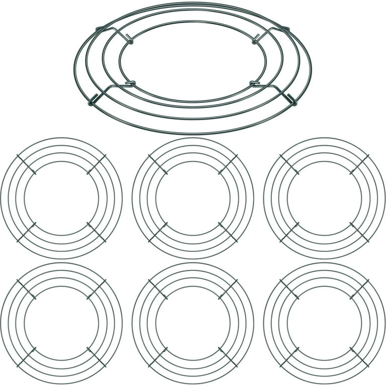  16 Pieces Wire Wreath Frame Wire Wreath Making Rings