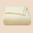 thumbnail image 1 of Homgreen Cotton Waffle Weave Blanket Size 43.3" x 27.5"-Pre-Washed Soft Lightweight Breathable Blanket for All Season - Perfect Blanket Layer for Couch Bed Sofa-Elegant Home Decoration, 1 of 14