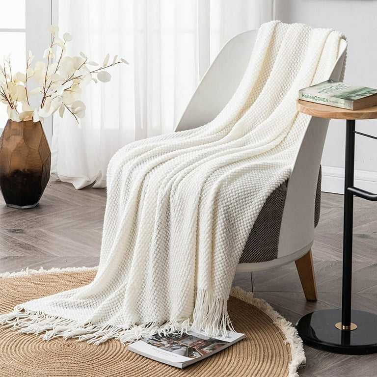 Homgreen Exclusive Mulberry Silk Throw Blanket with Fringe, Naturally Soft,  Breathable