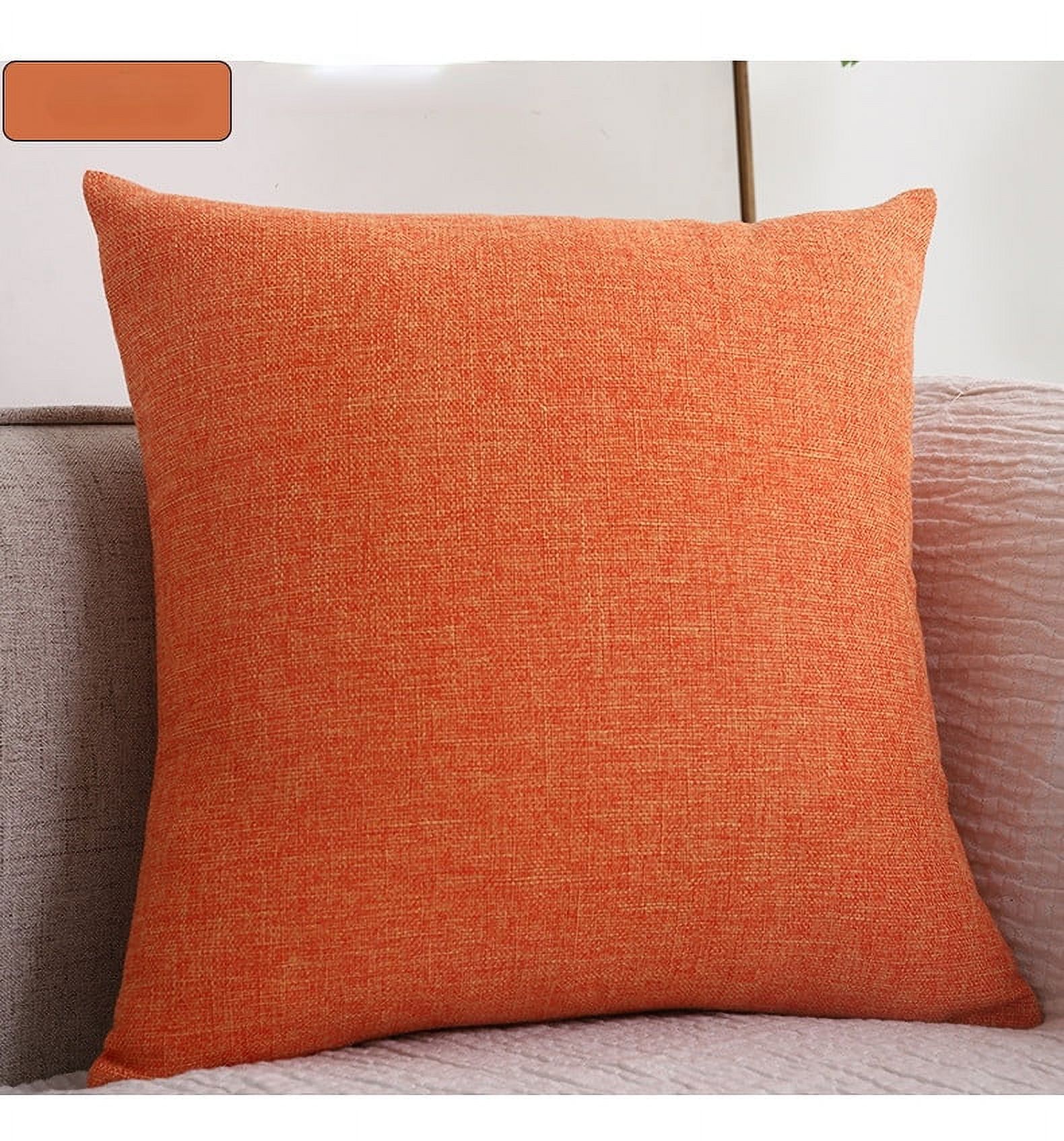 Homgreen Pillow Covers 18x18 Inch Set of 1 Terracotta Rust Decorative