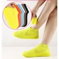 thumbnail image 1 of Homgreen Reusable Silicone Waterproof Shoe Covers Non-Slip Collapsible Rubber Shoe Protectors Foldable Overshoes Rain Galoshes for Adult Men Women, 1 of 13