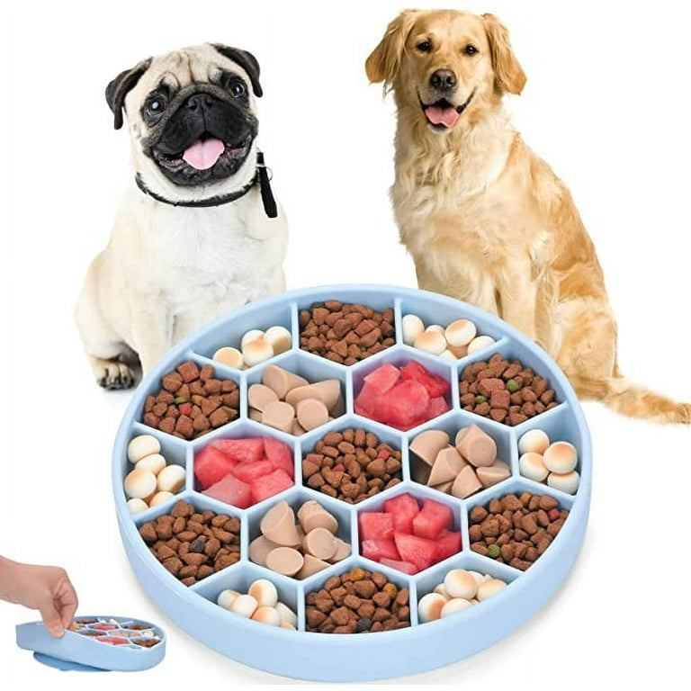Big promotion!Slow Feeder Dog Bowls Silicone 3 in 1 Small Dog Food Eating  Bowl and Water Bowl with Non-Toxic No Choking Healthy Design Bowl Non Skid  Spill Proof for Feeding Small Dogs 