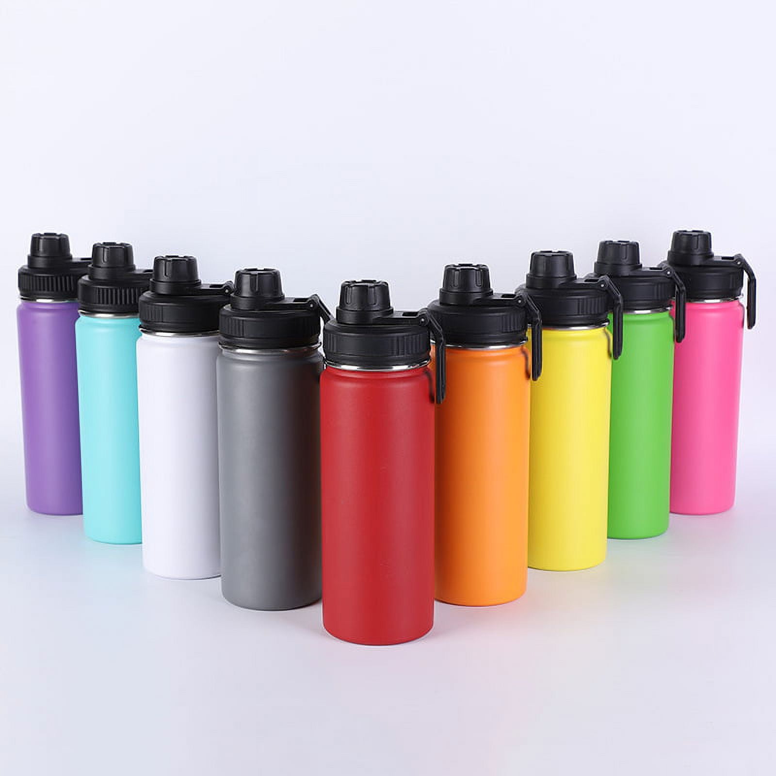 Insulated Water Bottle with Straw, Sports & Travel Water Bottle 18Oz Double  Wall