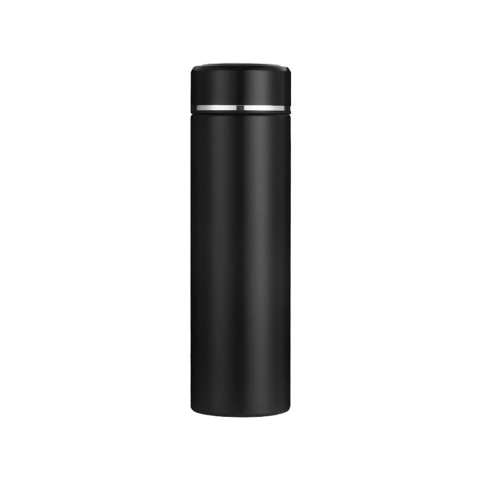 Stainless Steel Temperature Water Bottle Thermos, Double Wall Vacuum  Intelligent Cup with LCD Smart Display for Office, Home, Gym, Outdoor  Travel Hot and Cold Drinks (500 ML – Black) – MSNKART