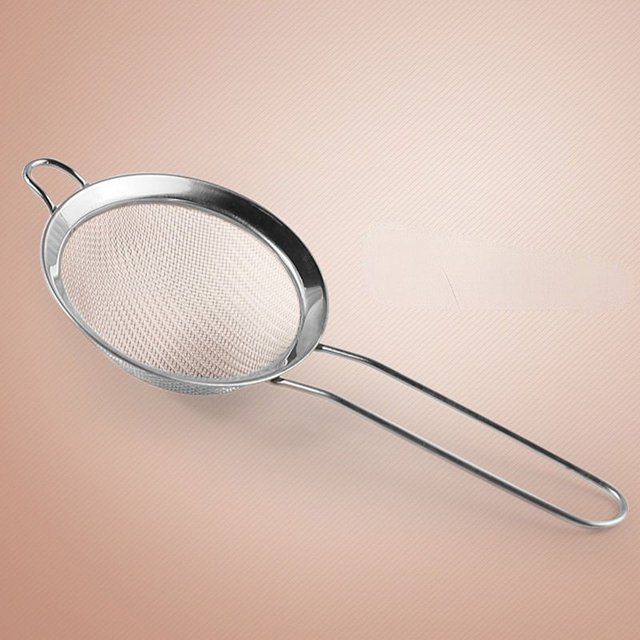 Homgreen Super Wire Extra Fine Mesh Strainer with Handle, Small Medium