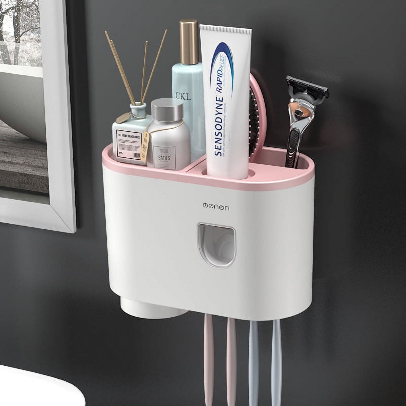 https://i5.walmartimages.com/seo/Homgreen-Toothbrush-Holder-Wall-Mounted-Automatic-Toothpaste-Dispenser-Squeezer-Kit-Magnetic-Bathroom-Vanity-4-Brush-Slots-1-Cups-Large-Storage-Tray_5b9d97ef-cbea-492e-b590-dc38919693ca.04585db91b7ddd7abc977652e96fc1e9.jpeg