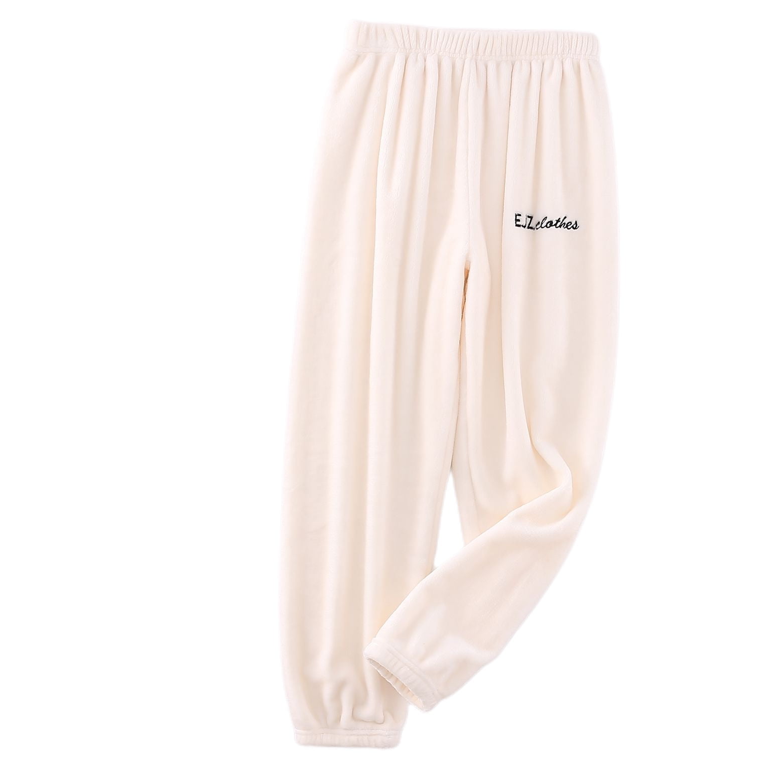 Homgro Women's Fuzzy Pajama Pants Soft Flannel Fleece High Waisted