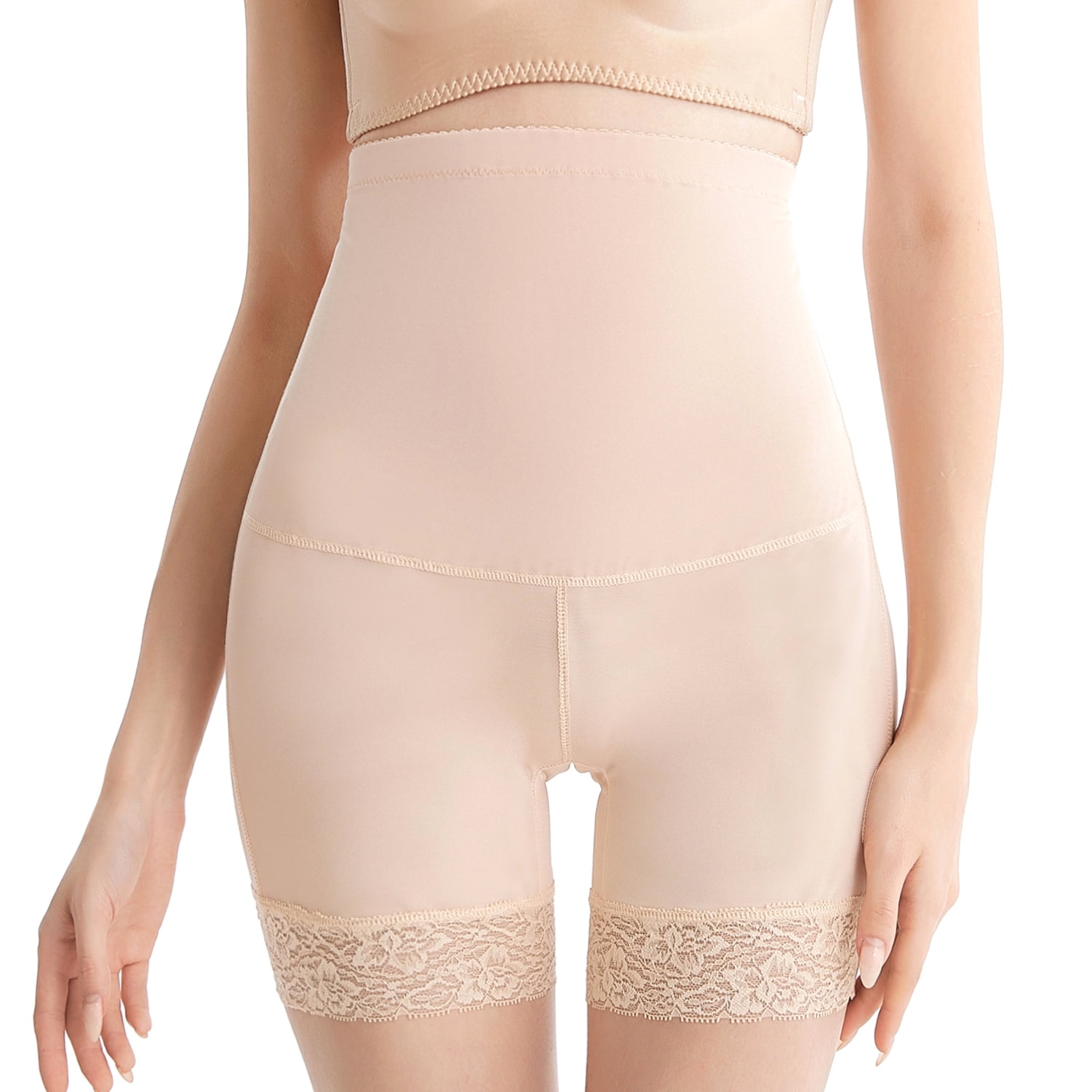 Tummy Control Shapewear Shorts for Women High Waisted Slimming Body Shaper  Underwear Lace Slip Shorts Under Dresses
