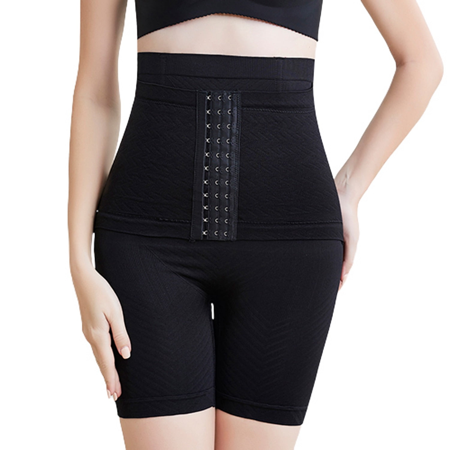 Homgro Women s High Waisted Thigh Slimmer Shapewear Shorts Tummy Control Hip Dip Shaper Underwear Panties Black Large Walmart