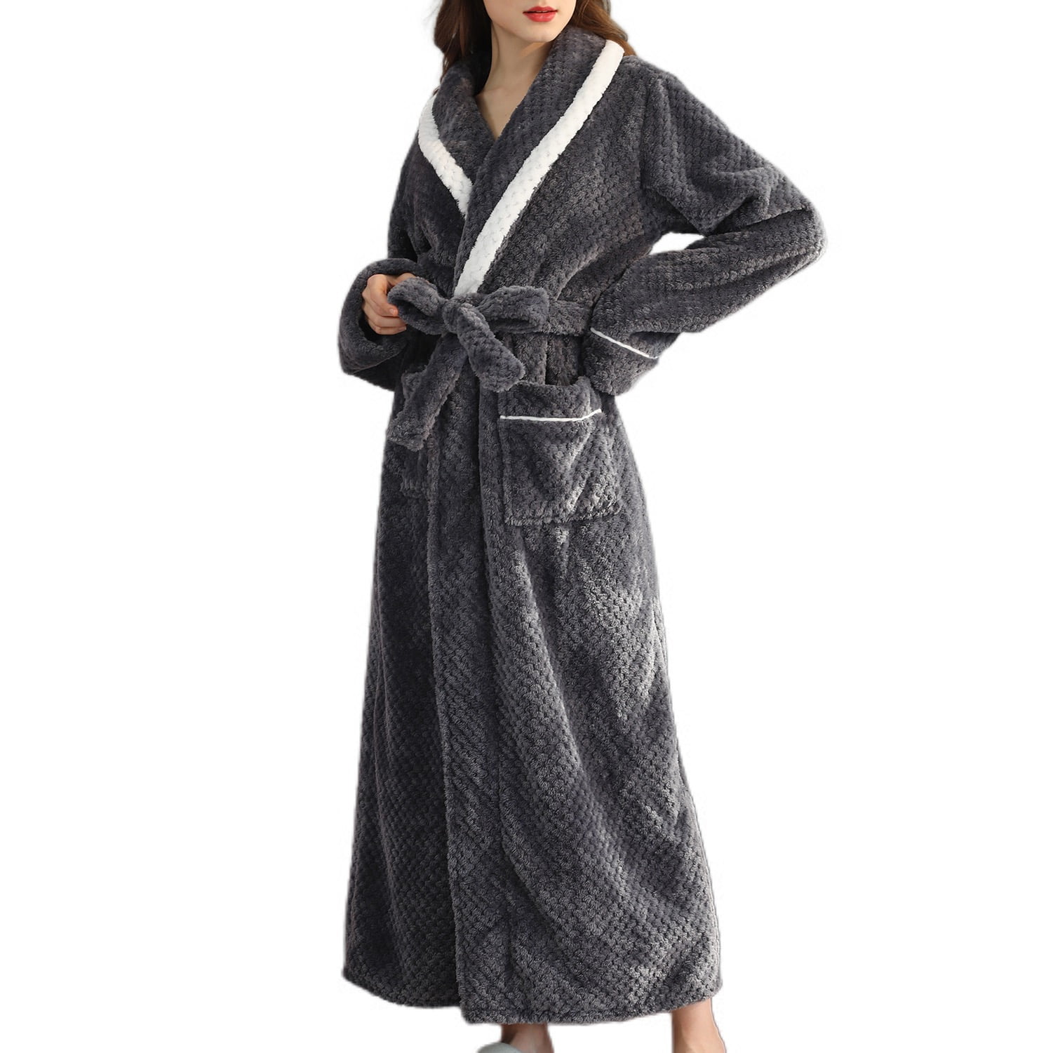 Grey Winter Robe – Mamas Gift