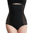 thumbnail image 1 of Homgro Women's Mesh Shapewear Briefer Tummy Control Body Shaper Shorts Underwear Panties Sheer High Waisted Hip Dip Enhancer Black Medium, 1 of 5