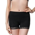thumbnail image 1 of Defitshape Women's Padded Butt Lifter Shapewear Seamless Mid Waist Lace Removable Hip Enhancer Body Shaper Shorts Underwear Booty Lifting Panties Fullness Big Butt Black 3X-Large, 1 of 3