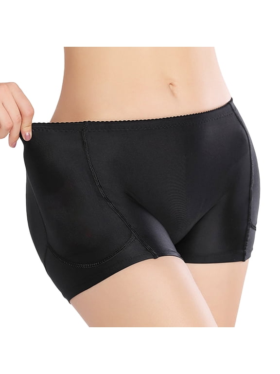 Homgro Women's Padded Hip Enhancer Removable Butt Pads Butt and Thigh Lifter Shapewear Body Shaper Shorts Underwear Booty Lifting Black 14