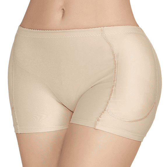 Homgro Women's Padded Hip Enhancer Removable Butt Pads Butt and Thigh Lifter Shapewear Body Shaper Shorts Underwear Booty Lifting Nude 16