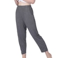 thumbnail image 1 of Homgro Women's Plus Size Pajama Pant Pj Bottom Mid Rise Summer Thin Stretch Sleep Bottoms Dark Grey 5X-Large, 1 of 5