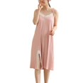 thumbnail image 1 of Defitshape Women's Sexy Nightgowns Soft Pjs Summer Cami Cute Chemise Sleeping Lightweight Comfy Sleepwear Pink Large, 1 of 4