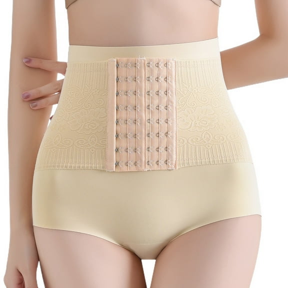 Defitshape Women's Shapewear Briefs Hip Dip Shaper Shorts Underwear Panties Hip Enhancer High Waited Butt Lifter Lace Nude X-Large