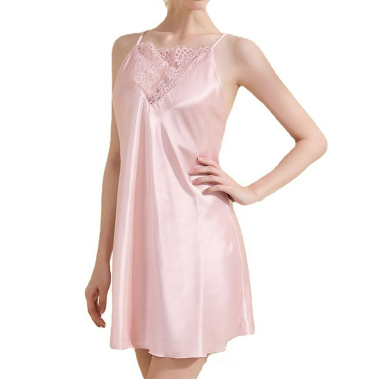 Homgro Women's Soft Nightgown Frilly Sleep Dress Summer Short
