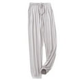 thumbnail image 1 of Defitshape Women's Soft Pajamas Sleep Pant Summer Pj Lightweight Soft Lounge Pant Closed Bottom Nightwear Black Grey 4-6, 1 of 1