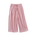 thumbnail image 1 of Defitshape Women's Soft Pjs Lounge Pant Pajama BottomsBelt Mid Rise Pocket Slash Pocket Soft Lightweight Pink 4-6, 1 of 1