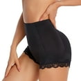 thumbnail image 1 of Homgro Women's Thigh Slimmer Butt Lifter Plus Size Shapewear Slip Shorts for Under Dress Underwear Tummy Control Seamless Padded Lace Stomach Hip Dip Shaper Panties High Waisted Black Medium, 1 of 4