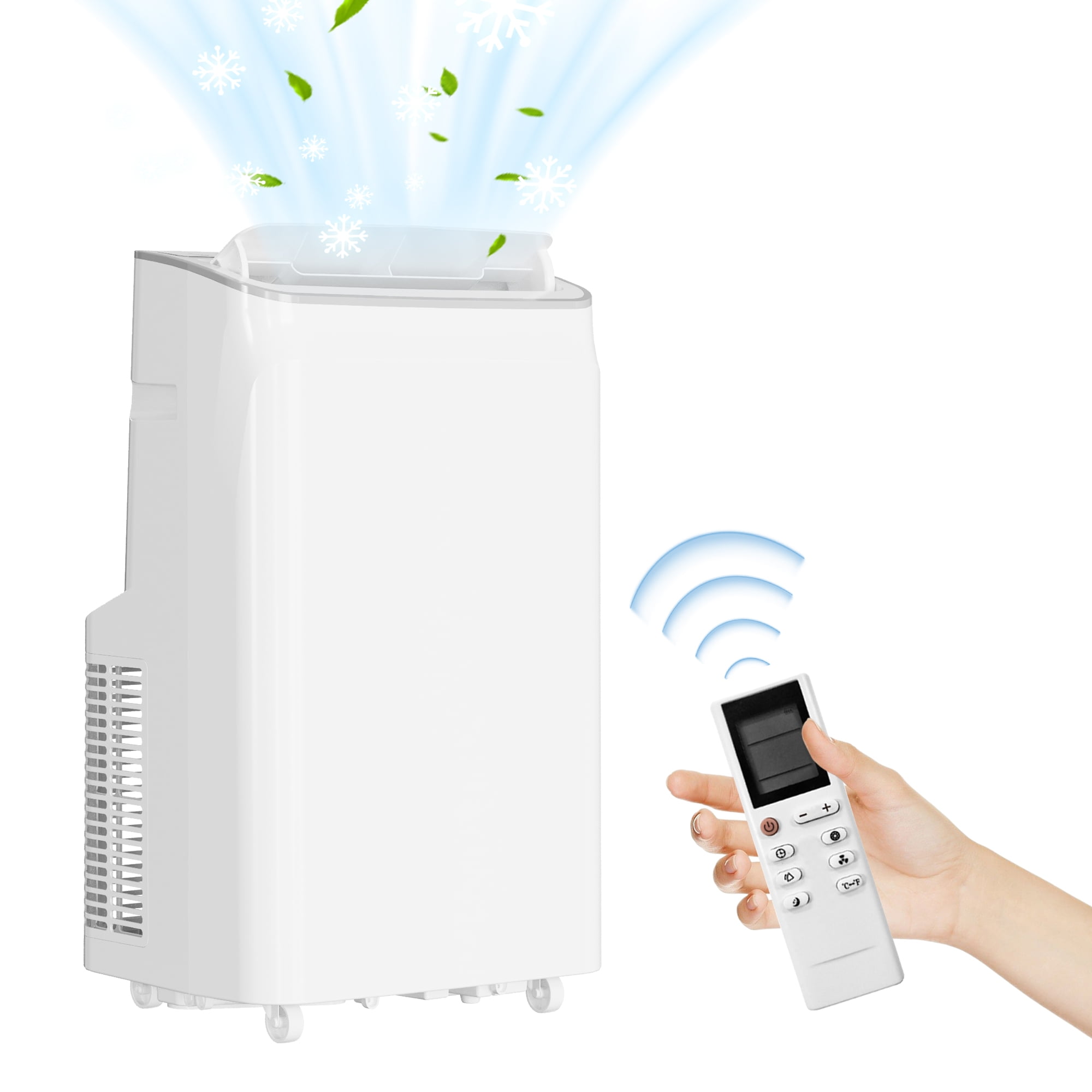 Homhougo 12000 BTU Portable Room Air Conditioners, Portable AC Unit with Fan & Dehumidifier Mode ...