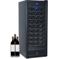 thumbnail image 1 of Homhougo 48" Large Single Zone Wine Fridge, 80 Bottle Wine Cooler Refrigerator with Intelligent Digital Temperature Control, Low Noise Operation, Freestanding Wine Refrigerator (115V/60HZ), 1 of 8