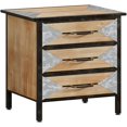 thumbnail image 1 of Homhougo Chest of Drawers, Storage Cabinet with 3 Drawers Wood Sideboard for Bedroom, Living Room, Dining Room-Brown, 1 of 1