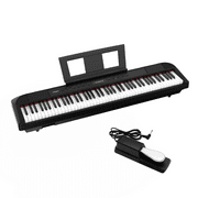 Homhougo Digital Piano 88 Key Weighted, Full-Size Electric Piano Portable Keyboard for Beginners/Adults with Sustain Pedal,Power Supply Built in Speakers