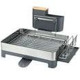 thumbnail image 1 of Homhougo Dish Drying Rack Stainless Steel Dish Rack Drainers with 360° Swivel Spout and Drainboard, Fingerprint-Proof Dish Drainers with Utensil Holder for Kitchen Counter, 1 of 8