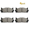 thumbnail image 1 of Homhougo—Front Brake Pads, 4Pcs Premium Ceramic Replacement Brake Pad Set for 2009-2013 Matrix, 2006-2012 RAV4, 2009-2010 Vibe, 1 of 6