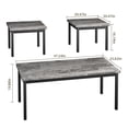 thumbnail image 1 of Homhougo Marble Coffee Table and End Table Sets Living Room Stacking Accent Table in Gray, 1 of 8