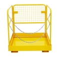 thumbnail image 1 of Homhougo—Safety Cage,36 "Foldable Forklift Work Platform That Can Withstand 1200 Lbs Is Suitable For 1 Or 2 Person Forklift Human Basket For Light Change, Painting, Roof Repair,Tree Service, 1 of 7