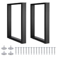 thumbnail image 1 of Homhougo—Towallmark Set of 2 Square Table Leg, 28" X 17.7" Heavy Duty Square Tube Iron Desk Legs DIY Furniture Legs for Dining Table, Coffee Table, Computer Desk, Workbench, Meeting Room Table, 1 of 8
