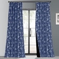 thumbnail image 1 of Homi Drapes 100% Blackout Curtain Triple Pinch Pleat Thermal Insulated Room Darkening Spill Proof Machine Washable Window Treatment Panels (1 Panel, 52x95, Twilight), 1 of 8