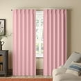 thumbnail image 1 of Homi Drapes Double Pinch Pleated Blackout Curtains Thermal Insulated Room Darkening Drapes for Bedroom/Livingroom Along with 2 Panels,Tiebacks,Hooks (Baby Pink, 52"x120"), 1 of 5