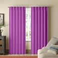 thumbnail image 1 of Homi Drapes Double Pinch Pleated Blackout Curtains Thermal Insulated Room Darkening Drapes for Bedroom/Livingroom Along with 2 Panels,Tiebacks,Hooks (Plum, 26"x84"), 1 of 5