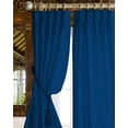 thumbnail image 1 of Homi Drapes Triple Pinch Pleated Blackout Curtains Thermal Insulated Room Darkening Drapes for Bedroom/Livingroom Along with 2 Panels,Tiebacks,Hooks (Royal Blue, 52"x63"), 1 of 7