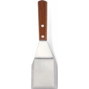 Mini Dessert Cookie/Brownie Spatula Small Metal Spatula With Merbau Wooden Handle | Heavy Duty Stainless Steel Flipper With Beveled Edges | Small Spatula Portable Cooking Turner Mini 2.5-Inch Blade