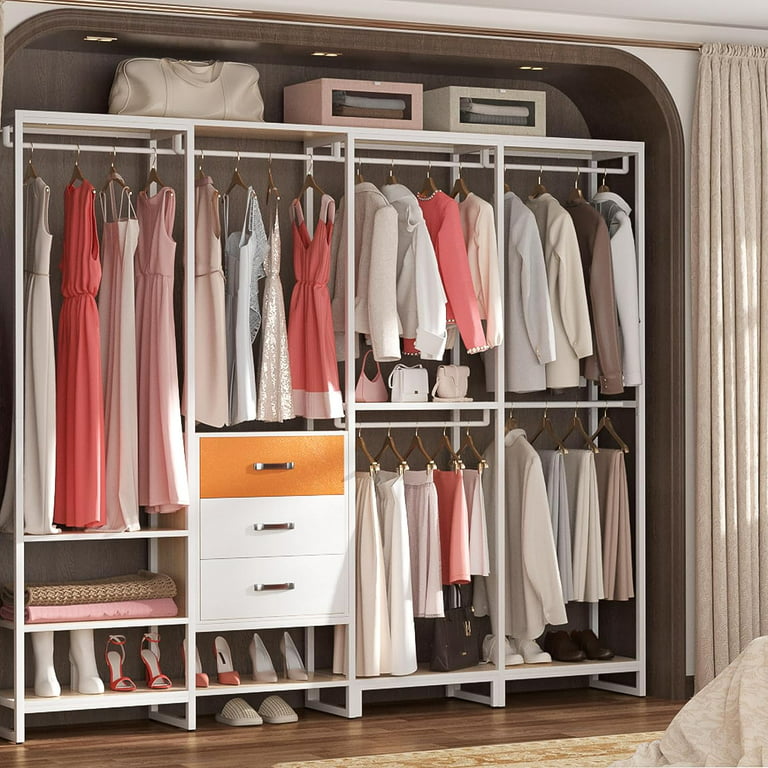 How To Create a Bedroom Closet with Clothing Racks