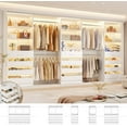thumbnail image 1 of Homieasy 12-Drawer Customizable L-Shaped Closet System ,8.5-11.5 Ft with 4 Hanging Rods & 3 Tower,White, 1 of 7