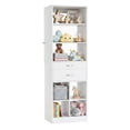 thumbnail image 1 of Homieasy 22" Floor-Standing Closet System, Multi-Tiered Wardrobe Storage Unit with Adjustable Shelves & Smooth-Glide Drawers, White, 1 of 6