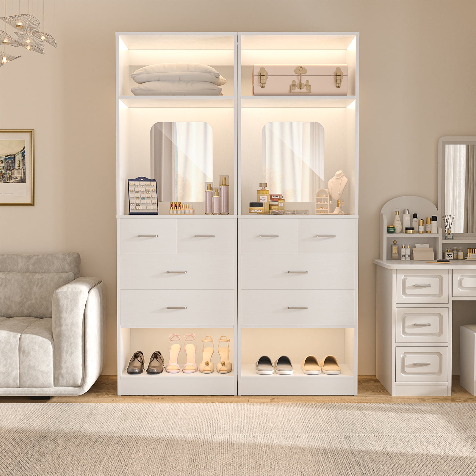 Homieasy, Freestanding Closet System, 50