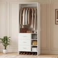 thumbnail image 1 of Homieasy 30'' W Closet System with Wooden Drawers, White, 1 of 8