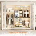 Homieasy Closet System, 8FT Closet Organizer System with 13 Shelves & 2